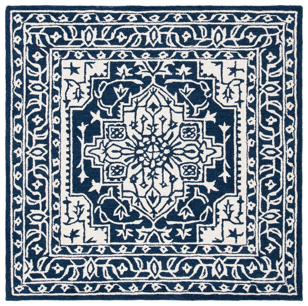 Safavieh Micro-Loop 648 Hand Tufted Wool and Cotton with Latex Contemporary Rug MLP648N-8