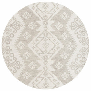 Micro-Loop 952  Hand Tufted 100% Fine Indian Wool Pile Rug Ivory / Beige