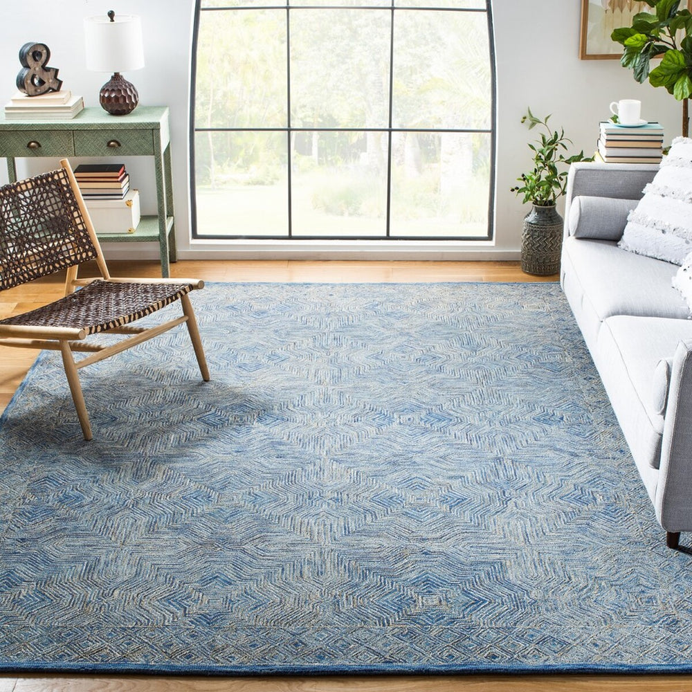 Safavieh Micro-Loop 975 Hand Tufted 80% Wool and 20% Cotton Contemporary Rug MLP975M-8