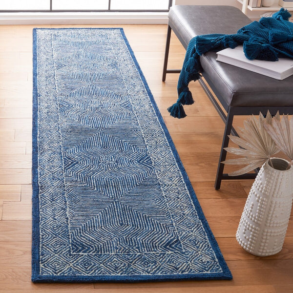 Safavieh Micro-Loop 975 Hand Tufted 80% Wool and 20% Cotton Contemporary Rug MLP975N-8