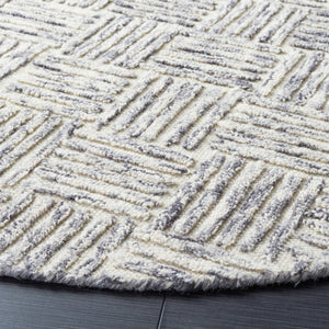 Safavieh Micro-Loop 976 Hand Tufted 80% Wool and 20% Cotton Contemporary Rug MLP976F-8
