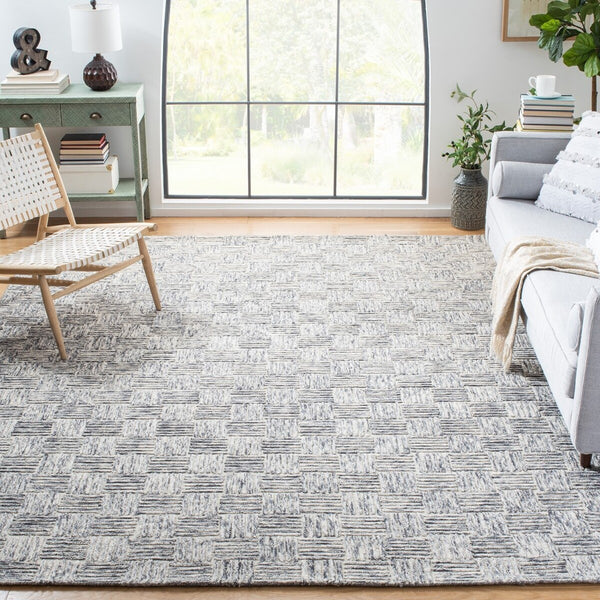 Safavieh Micro-Loop 976 Hand Tufted 80% Wool and 20% Cotton Contemporary Rug MLP976F-8