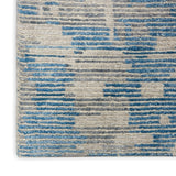 Nourison Ellora ELL01 Modern Handmade Knotted Indoor only Area Rug Blue 9'9" x 13'9" 99446384607