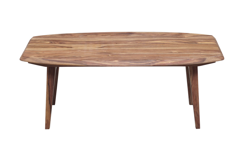 Porter Designs Fusion Solid Sheesham Wood Modern Coffee Table Natural 05-117-02-6740N