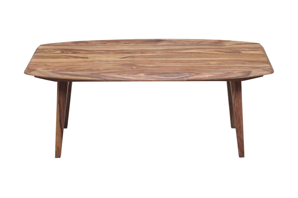 Porter Designs Fusion Solid Sheesham Wood Modern Coffee Table Natural 05-117-02-6740N