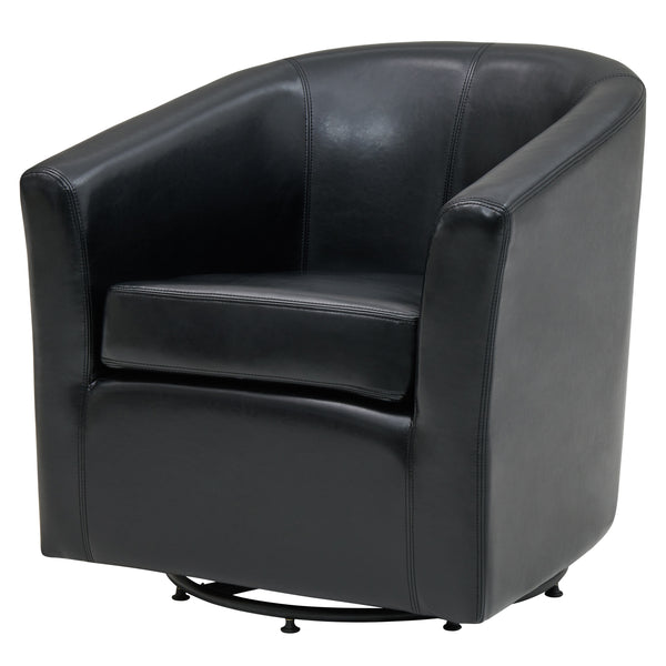Hayden 360-Degree Swivel Tub Chair – Luxurious Bonded Leather, Sturdy Construction, Fully Assembled