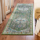 Monaco 207 Traditional Power Loomed 100% Polypropylene Friese Rug Green / Turquoise