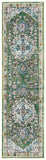 Monaco 207 Traditional Power Loomed 100% Polypropylene Friese Rug Green / Turquoise