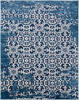 Monte Carlo MNC-2303 Traditional Polypropylene Rug MNC2303-710103 Sky Blue, Navy, White, Light Gray 100% Polypropylene 7'10" x 10'2"