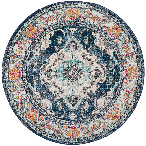 Safavieh Monaco 243 Polypropylene Friese Power Loomed Traditional Rug MNC243N-6SQ