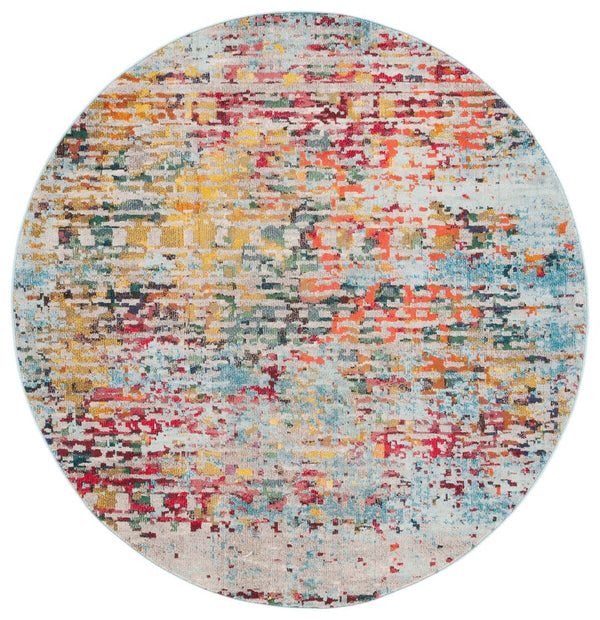 Safavieh Monaco 274 Modern Power Loomed Rug Grey / Multi MNC274F-9