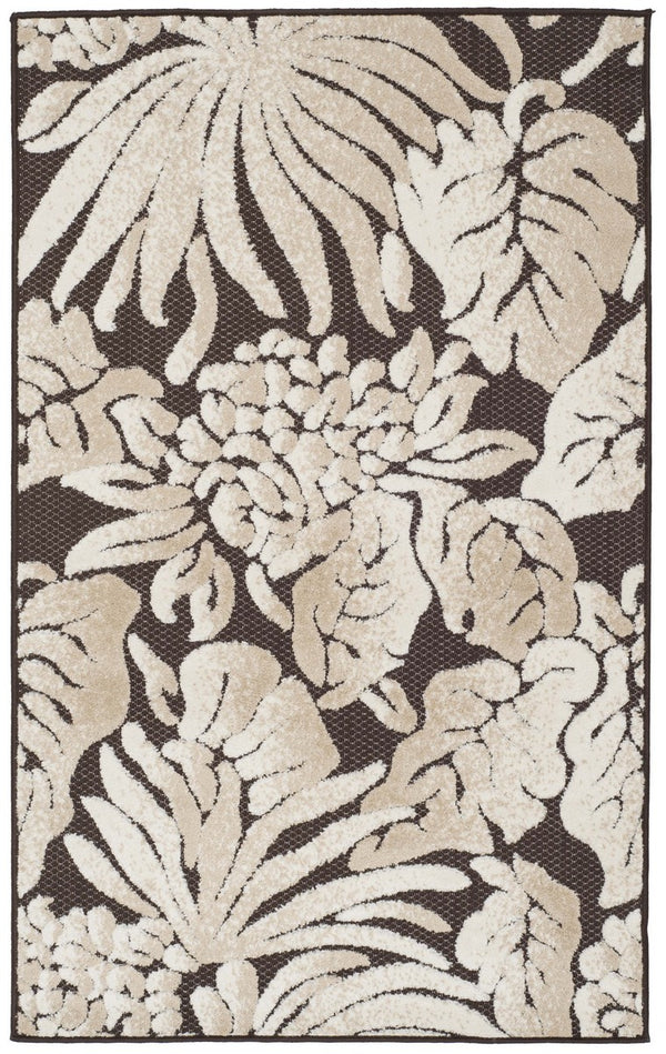 Safavieh Monroe Leaf Outdoor Power Loomed Polypropylene Rug MNR155D-4