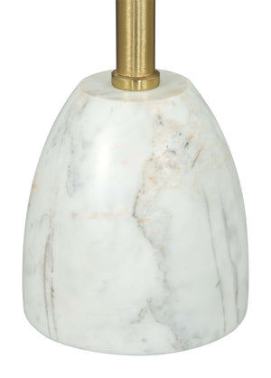 Zuo Modern Cynthia Marble, Iron Modern Commercial Grade Side Table White, Gold Marble, Iron