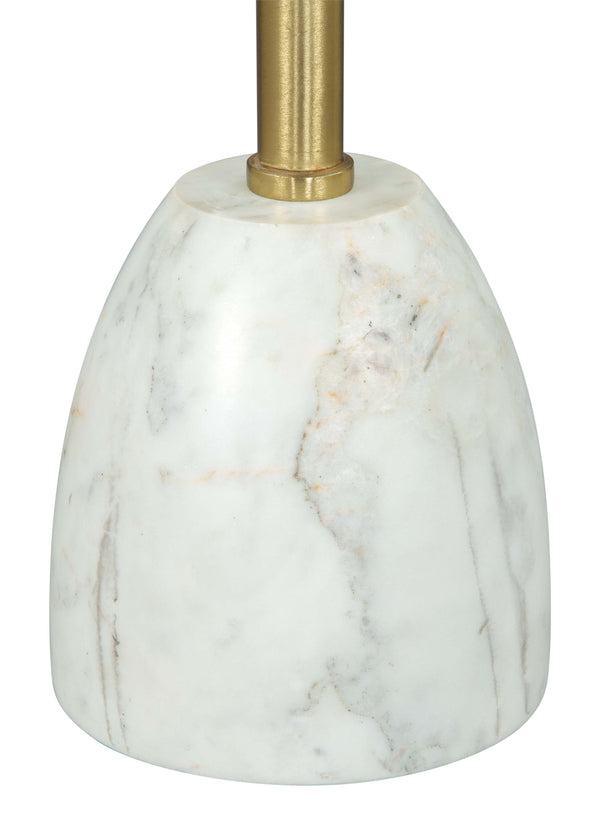Zuo Modern Cynthia Marble, Iron Modern Commercial Grade Side Table White, Gold Marble, Iron