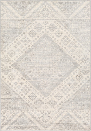 Monaco MOC-2326 Global Polypropylene Rug MOC2326-810123 Medium Gray, Silver Gray, Cream 100% Polypropylene 8'10" x 12'3"