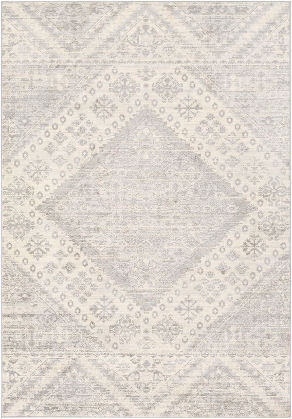 Monaco MOC-2326 Global Polypropylene Rug MOC2326-810123 Medium Gray, Silver Gray, Cream 100% Polypropylene 8'10" x 12'3"
