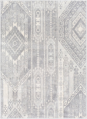 Monaco MOC-2331 Global Polypropylene Rug MOC2331-810123 Medium Gray, Silver Gray, Cream 100% Polypropylene 8'10" x 12'3"