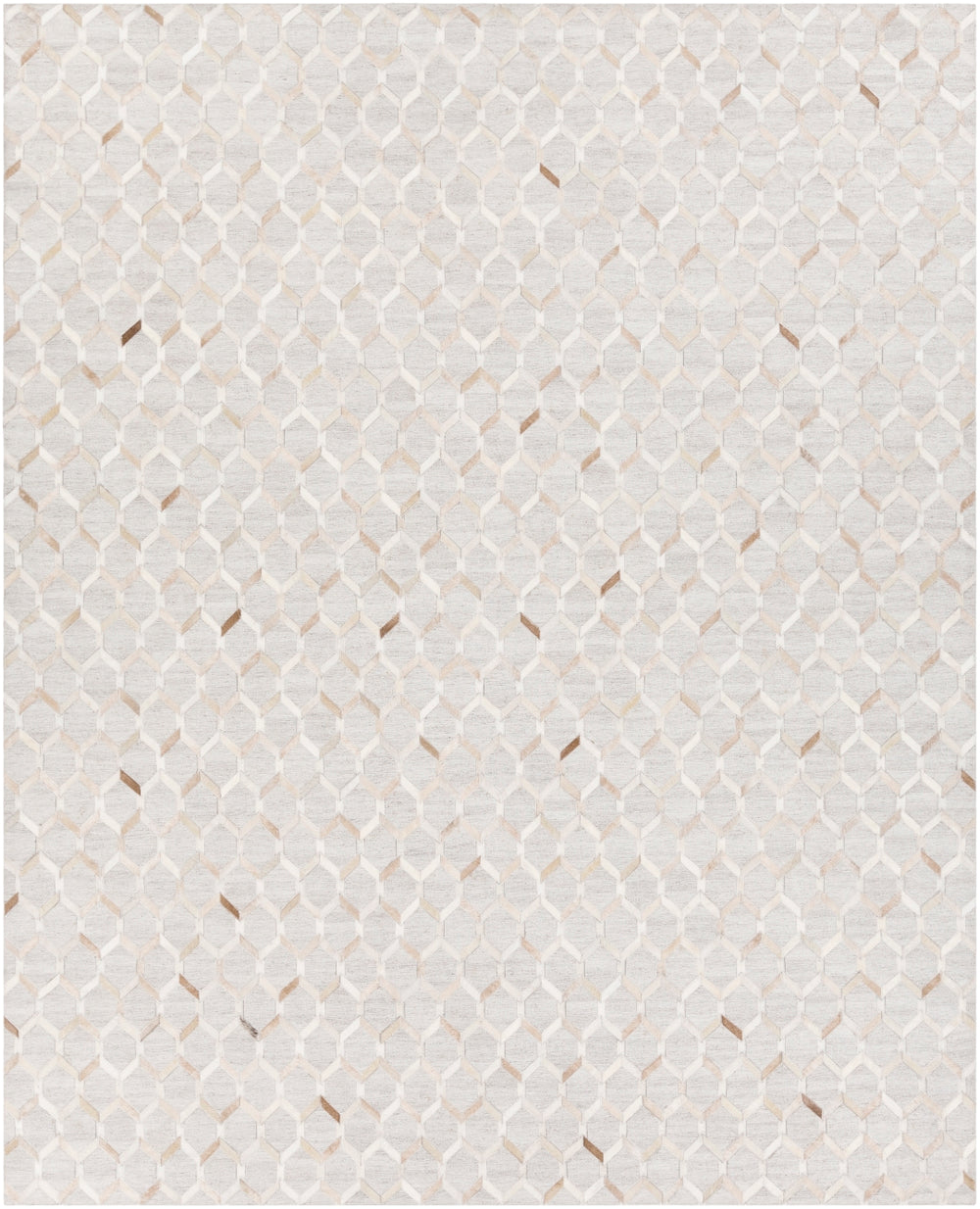 Medora MOD-1005 Modern Hair On Hide, Chenille-Viscose Rug MOD1005-913 Camel, Khaki, Cream, Light Gray 65% Hair On Hide, 35% Chenille-Viscose 9' x 13'