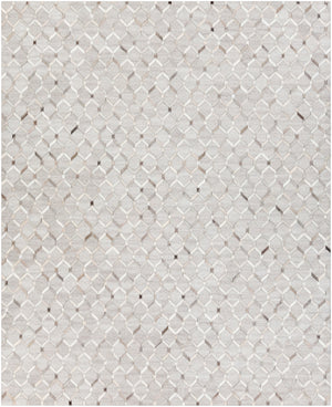 Medora MOD-1010 Modern Hair On Hide, Chenille-Viscose Rug MOD1010-810 Medium Gray, Cream, Light Gray 65% Hair On Hide, 35% Chenille-Viscose 8' x 10'