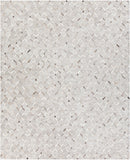 Medora MOD-1010 Modern Hair On Hide, Chenille-Viscose Rug MOD1010-810 Medium Gray, Cream, Light Gray 65% Hair On Hide, 35% Chenille-Viscose 8' x 10'