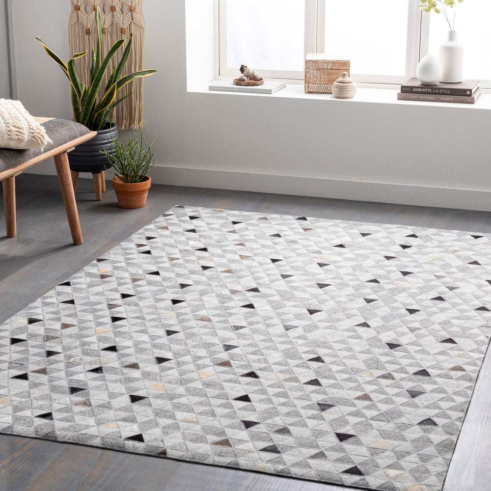 Medora MOD-1025 Modern Viscose, Leather Rug MOD1025-913  65% Viscose, 35% Leather 9' x 13'