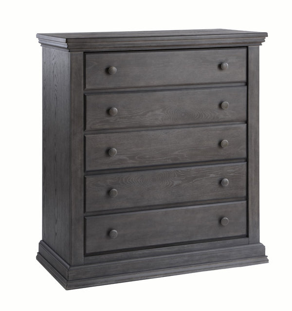 Pali Modena 5-Drawer Chest Distressed Granite Acacia, Poplar and Birch Veneer 2105-GR