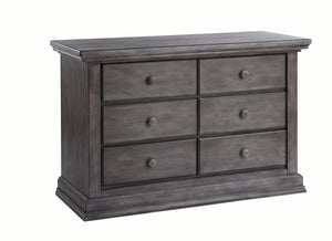Pali Modena Double Dresser Distressed Granite Acacia, Poplar and Birch Veneer 2106-GR