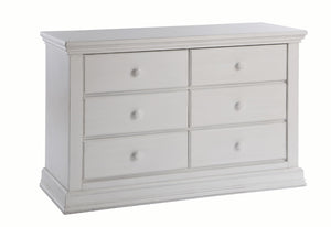 Pali Modena Double Dresser Vintage White Acacia, Poplar and Birch Veneer 2106-VW