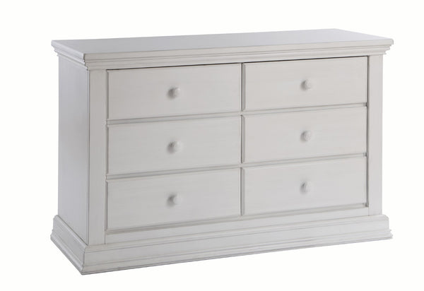 Pali Modena Double Dresser Vintage White Acacia, Poplar and Birch Veneer 2106-VW