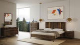 VIG Furniture Modrest Oakley - Mid-Century Queen Size Dark Brown Bed VGWDLCY-QB05-USA-OA-BED