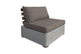 VIG Furniture Renava Garza - Outdoor Concrete & Teak Modular Sofa VGLBMODUSET-2 VGLBMODUSET-2