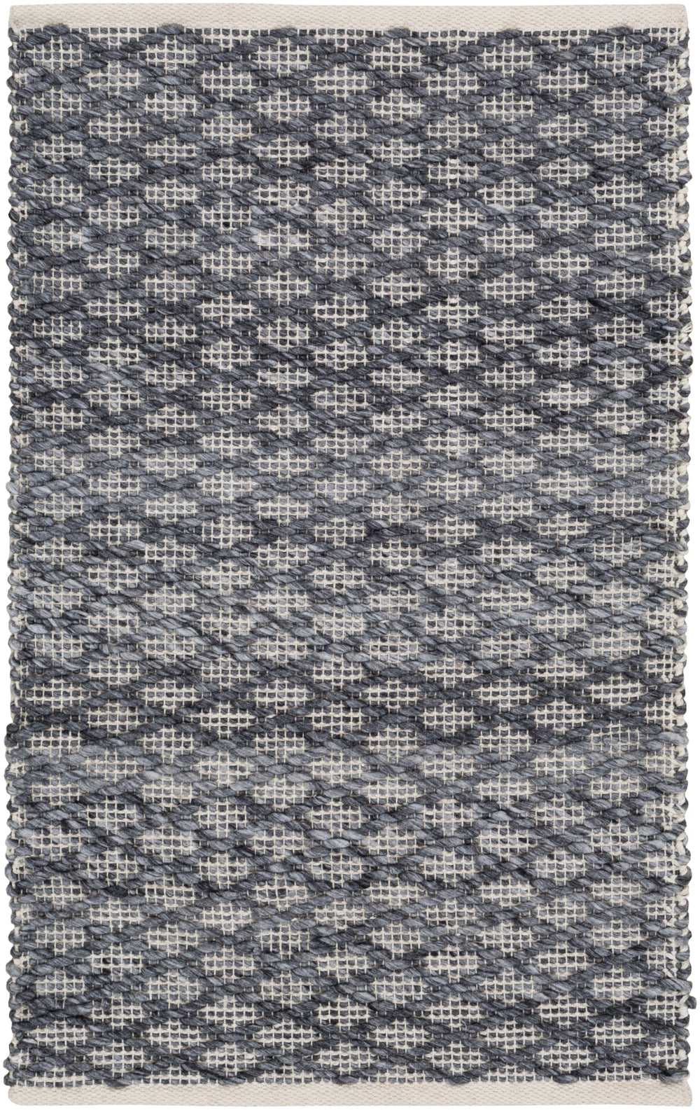 Modena MOE-1000 Modern Polyester Rug MOE1000-810 Light Gray, Charcoal, Cream 100% Polyester 8' x 10'