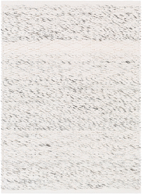 Modena MOE-1002 Modern Polyester Rug MOE1002-810 Ivory, Black 100% Polyester 8' x 10'