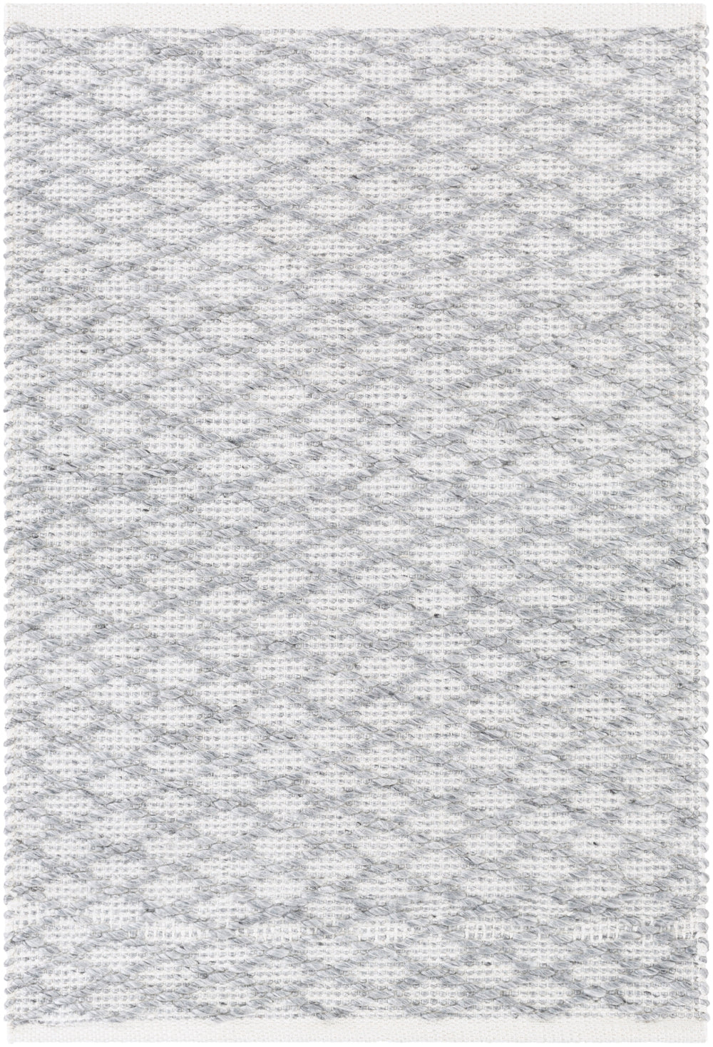 Modena MOE-1003 Modern Polyester Rug MOE1003-810 Medium Gray, White 100% Polyester 8' x 10'