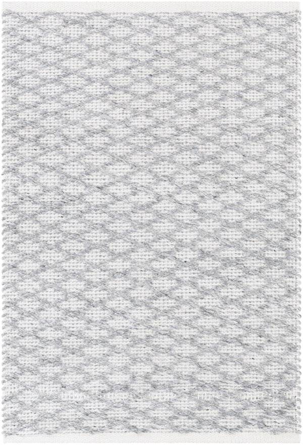 Modena MOE-1003 Modern Polyester Rug MOE1003-810 Medium Gray, White 100% Polyester 8' x 10'