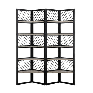 VIG Furniture Modrest Grimaldi Modern Concrete & Black Metal Shelf VGLBMONA-SH153-02