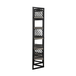 VIG Furniture Modrest Grimaldi Modern Concrete & Black Metal Shelf VGLBMONA-SH153-02