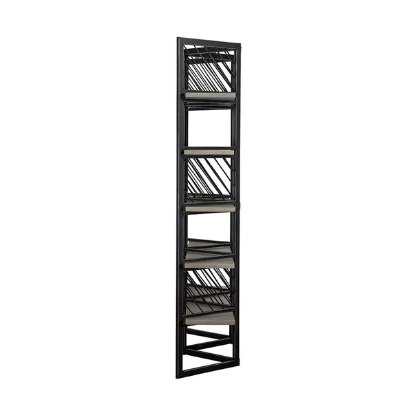 VIG Furniture Modrest Grimaldi Modern Concrete & Black Metal Shelf VGLBMONA-SH153-02