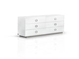 VIG Furniture A&X Victoria - Modern White Crocodile Dresser VGUNAW421-159-CROC