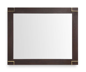 VIG Furniture Modrest Moontide - Modern Smoked Ash & Gold Mirror VGVCJ1922M