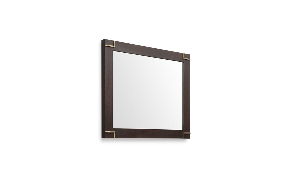 VIG Furniture Modrest Moontide - Modern Smoked Ash & Gold Mirror VGVCJ1922M