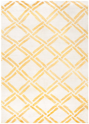 Moroccan 551 Hand Knotted 80% Viscose 20% Cotton 0 Rug Ivory / Gold 80% Viscose 20% Cotton MOR551B-9