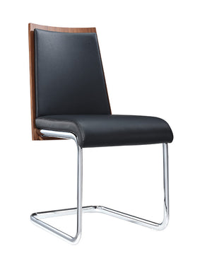 VIG Furniture Morgan - Modern Black & Walnut Dining Chair (Set of 2) VGEWF3175BA-BLK