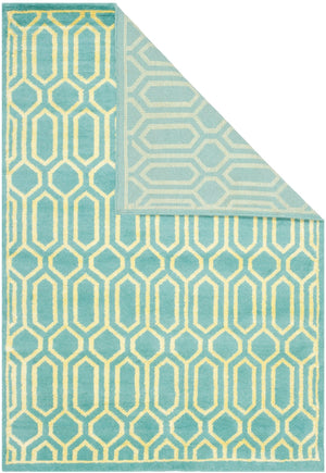 Mosaic Hand Knotted Rug - Artisan Crafted Wool & Viscose Design Inspired by North African Motifs