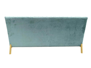 VIG Furniture Divani Casa Mosko - Modern Light Green & Gold Fabric Sofa VGEUMC-9714SF-GRN-S