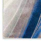 Nourison Twilight TWI28 Artistic Machine Made Loomed Indoor Area Rug Ivory Grey Blue 5'6" x 8' 99446493842