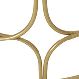 Biljon Modern Glam End Table, Champagne Gold Noble House