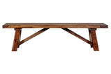Porter Designs Kalispell Solid Sheesham Wood Natural Dining Bench Natural 07-116-01-PDU115H