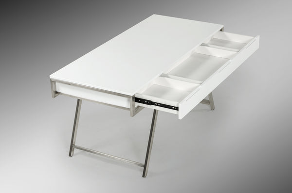 VIG Furniture Modrest Dessart Modern White Gloss Desk VGBBMQ1305-WHT