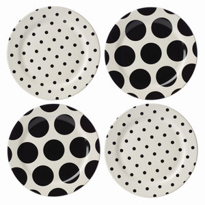 Kate Spade On The Dot Assorted Accent Plates, Set of 4 895199